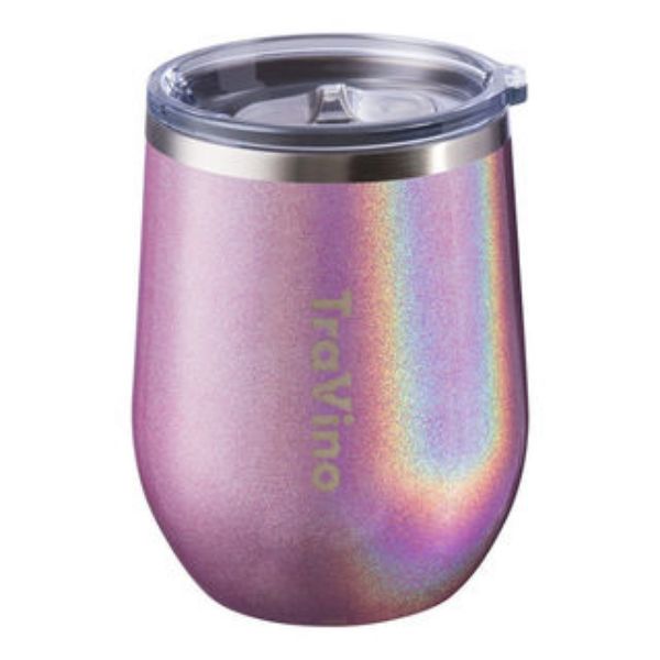 Picture of STEMLESS WINE TUMBLERS GLITTER ULTRA VIOLET