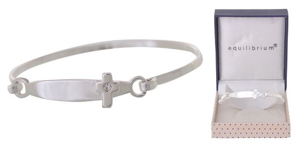 Picture of CROSS CHRISTENING BANGLE