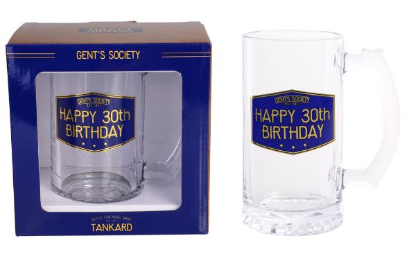 Picture of GENTS SOCIETY 3OTH BIRTHDAY TANKARD