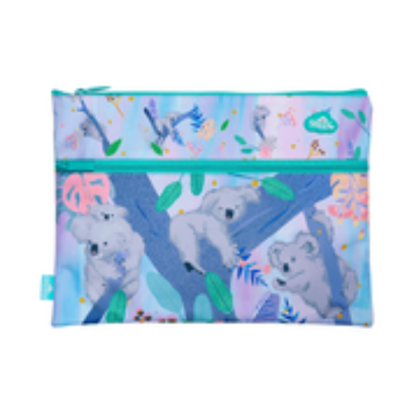 Picture of A4 TWIN ZIP PENCIL CASE - KOALA DAYDREAM