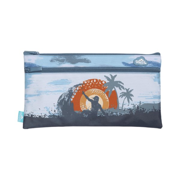 Picture of Twin Zip Pencil Case Island Vibes