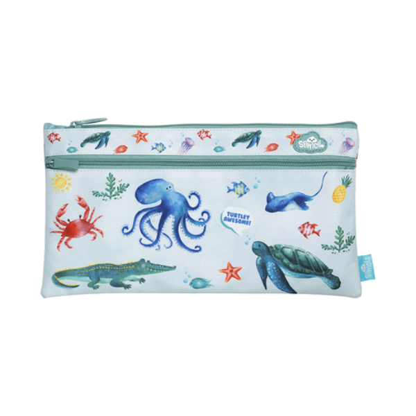 Picture of Twin Zip Pencil Case Sea Critters