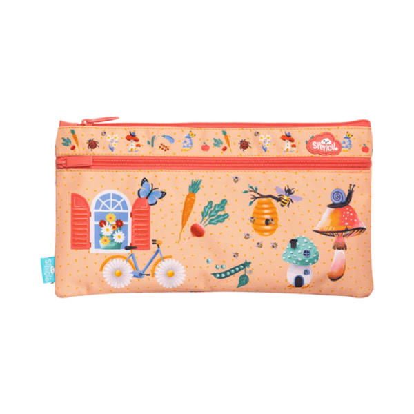 Picture of Twin Zip Pencil Case Secret Garden