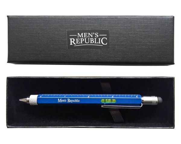 Picture of STYLUS MULTI TOOL PEN BLUE 9 IN 1