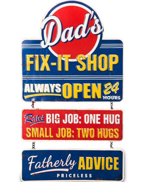 Picture of DADS FIX IT SHOP RETRO METAL SIGN