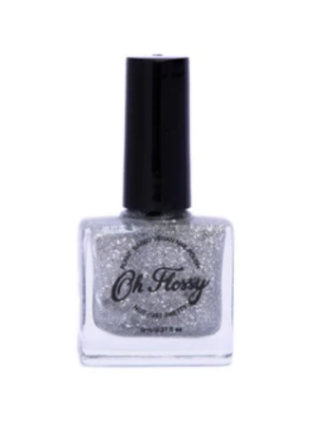 Picture of OH FLOSSY NAIL POLISH - AUTHENTIC SILVER GLITTER