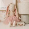 Picture of LINEN PEARL CUDDLE BUNNY 55CM BLOSSOM LILY