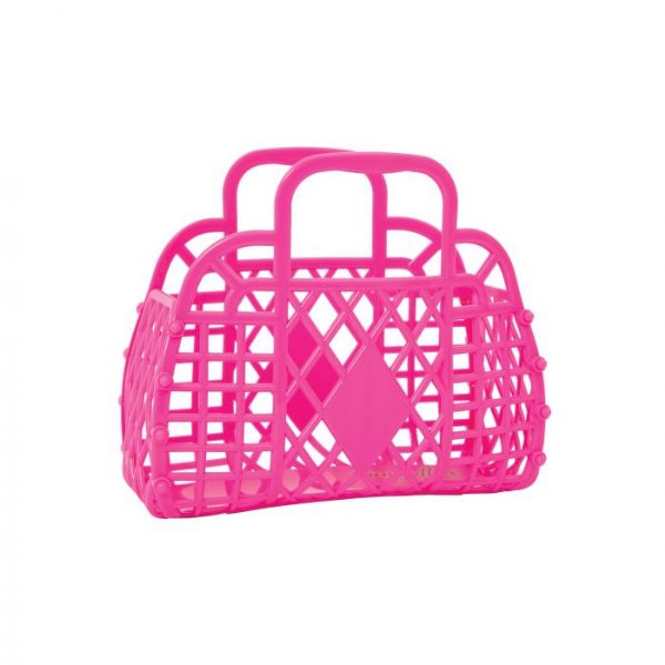 Picture of SUN JELLIES RETRO BASKET MINI BERRY PINK