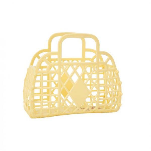 Picture of SUN JELLIES RETRO BASKET MINI YELLOW