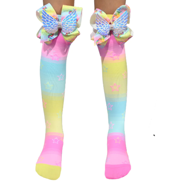 Picture of UNICORN BOWS SOCKS AGE 6-99