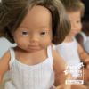 Picture of MINILAND CAUCASIAN BABY GIRL DOLL WITH DOWN SYNDROME AND GLASSES