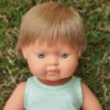 Picture of MINILAND BABY CAUCASIAN BOY DOLL 38CM WITH DARK BLONDE HAIR