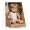 Picture of MINILAND BABY CAUCASIAN BOY DOLL 38CM WITH DARK BLONDE HAIR