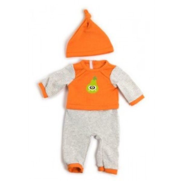 Picture of MINILAND DOLLS CLOTHES WINTER STRIPED ORANGE PYJAMAS 38-42CM