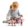 Picture of WOODEN DOLL FAMILY WITH FLEXIBLE ARMS & LEGS TENDERLEAF