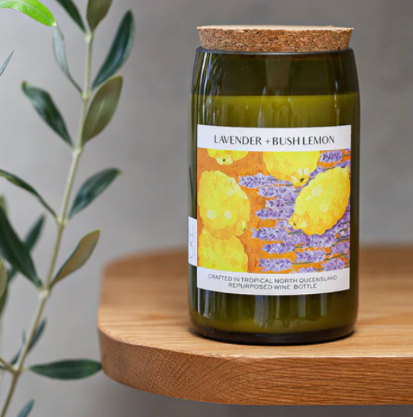 Picture of LAVENDAR+BUSH LEMON CANDLE