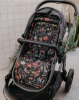 Picture of OIOI PRAM LINER JUNGLE BLACK & CREAM REVERSIBLE