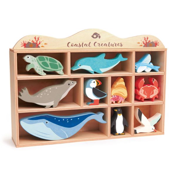 Picture of TENDERLEAF COASTAL ANIMALS SHELF SET