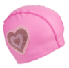 Picture of BLING2O NEON PINK HEART SWIM CAP