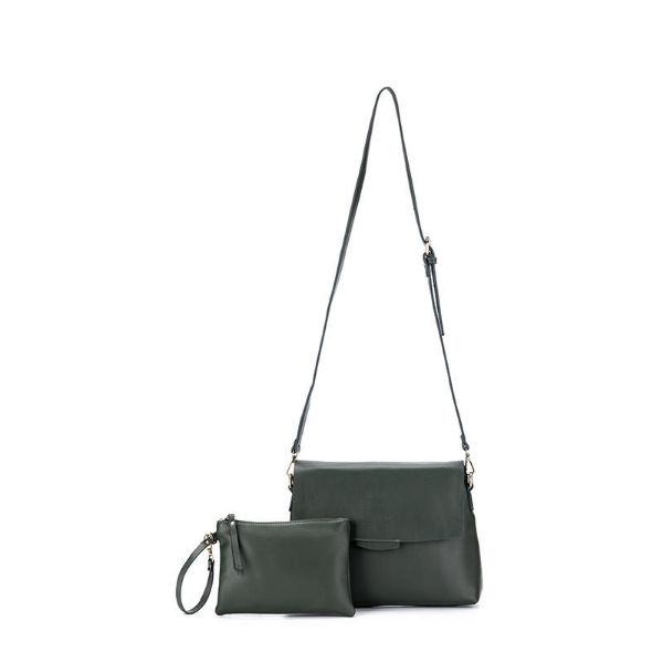 Picture of ARIZONA DARK GREEN 2 PIECE HANDBAG SET