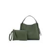 Picture of ASTRID DEEP GREEN 2 PIECE HANDBAG SET