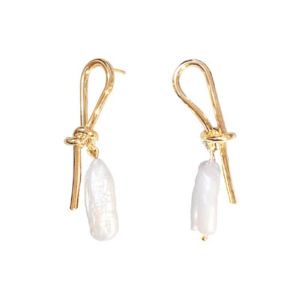 Picture of INDIE EARRINGS GOLD & PEARL