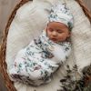 Picture of EUCALYPT SNUGGLE SWADDLE & BEANIE SET