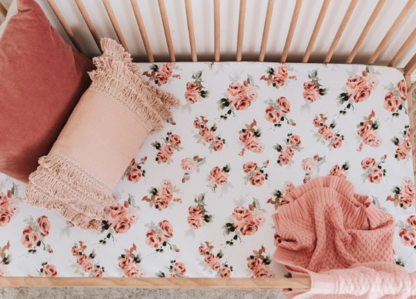 Picture of ROSEBUD FITTED COT SHEET