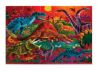 Picture of FOIL PUZZLE 60PC - DAZZLING DINOS