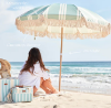 Picture of ELA & EARTH LONG BEACH STRIPE BEACH UMBRELLA