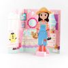 Picture of FLOSS & ROCK WOODEN MAGNETIC DRESS UP DOLL - SOFIA