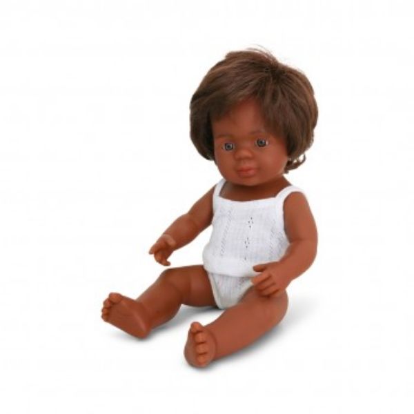 Picture of MINILAND BABY DOLL ABORIGINAL BOY 38CM