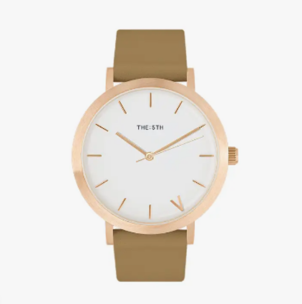 Picture of ROSE GOLD & BEIGE WATCH THE 5TH