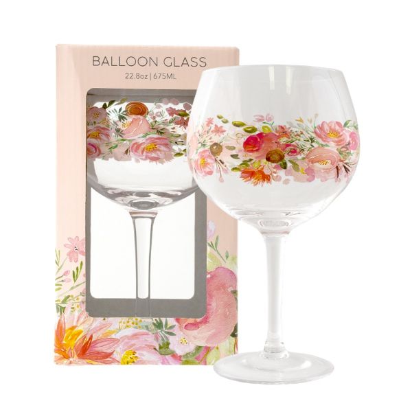 Picture of SIP BY SPLOSH BALLOON  GLASS GOLD BLUSH