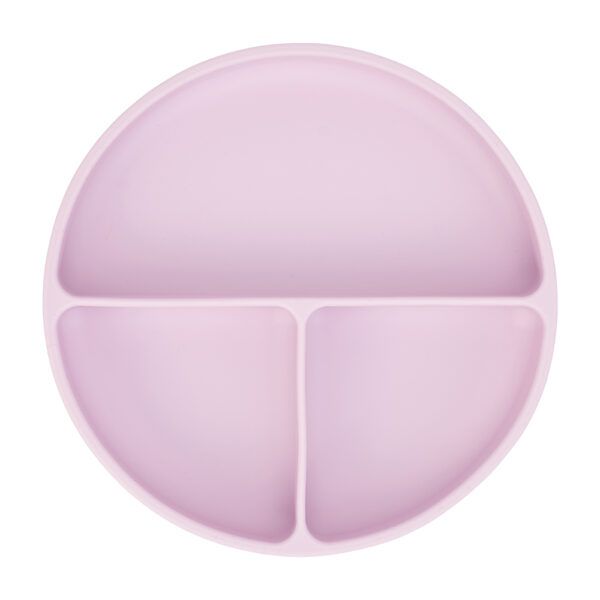 Picture of SILICONE SUCTION DIVIDED PLATE - LILAC