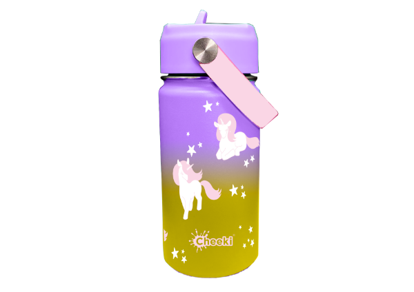 Picture of CHEEKI KIDS WATERBOTTLE INSULATED UNICORNS 400ML