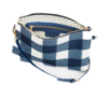 Picture of CAPRI NAVY AND WHITE GINGHAM LARGE CROSSBODY BAG