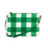 Picture of CAPRI GREEN AND WHITE GINGHAM SMALL CROSSBODY BAG