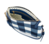 Picture of CAPRI NAVY AND WHITE GINGHAM SMALL CROSSBODY BAG