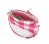 Picture of CAPRI PINK AND WHITE GINGHAM SMALL CROSSBODY BAG