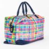 Picture of LORDIE DORDIE RAINBOW GINGHAM OVERNIGHT BAG