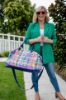 Picture of LORDIE DORDIE RAINBOW GINGHAM OVERNIGHT BAG