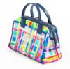 Picture of LORDY DORDIE RAINBOW GINGHAM GRAB BAG NAVY