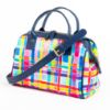 Picture of LORDY DORDIE RAINBOW GINGHAM GRAB BAG NAVY