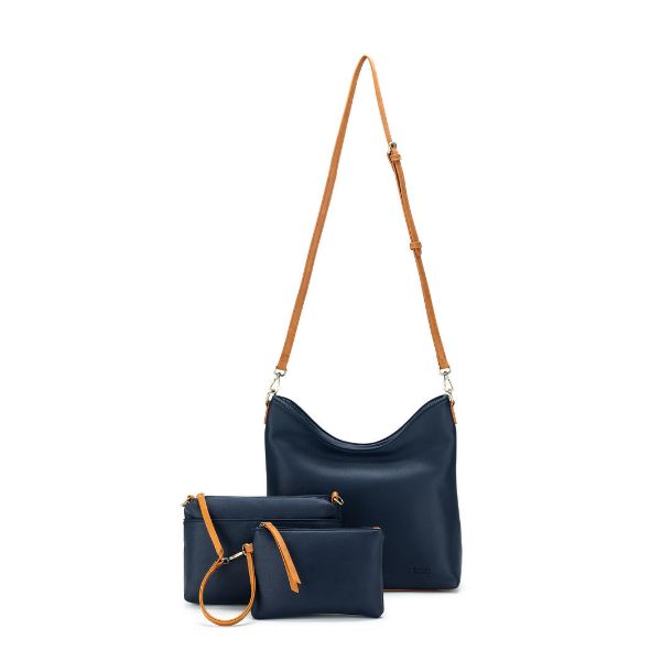 Picture of BLAIR DEEP NAVY 3 PIECE HANDBAG SET