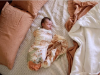 Picture of RETRO FLOWERS MUSLIN SWADDLE WRAP