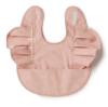 Picture of DUSTY ROSE FLOWER FRILL SNUGGLE BIB