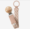 Picture of PACIFIER CLIP BLUSH & IVORY