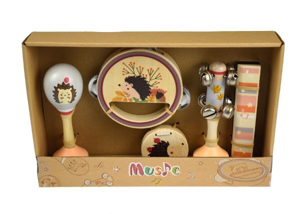 Picture of CALM & BREEZY HEDGEHOG WOODEN MUSIC SET