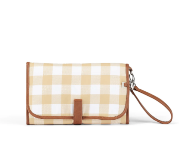 Picture of CHANGE MAT CLUTCH GINGHAM BEIGE